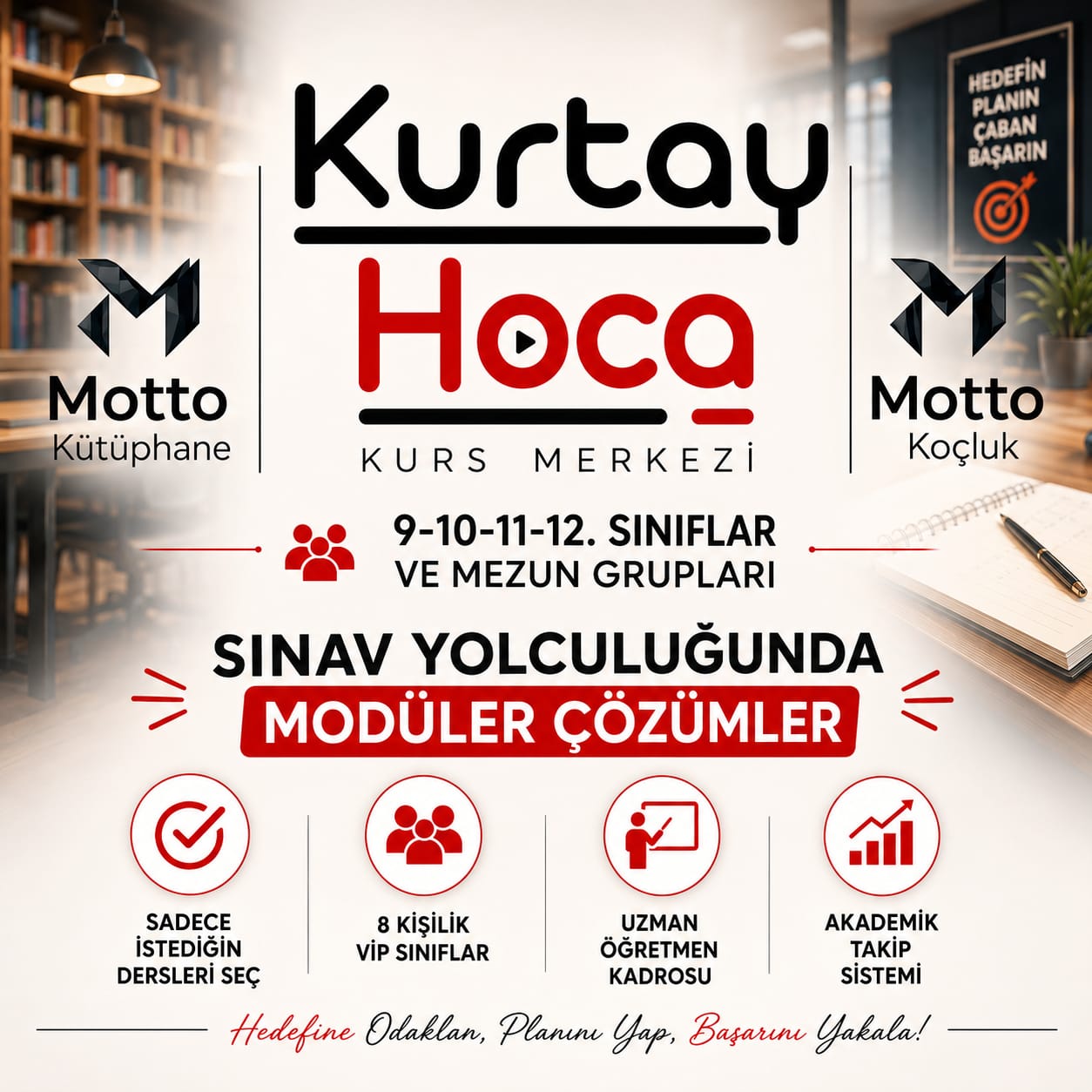 Kurtay Hoca Kurs Merkezi – Malatya'nın Modüler ve VIP Eğitim Sistemi